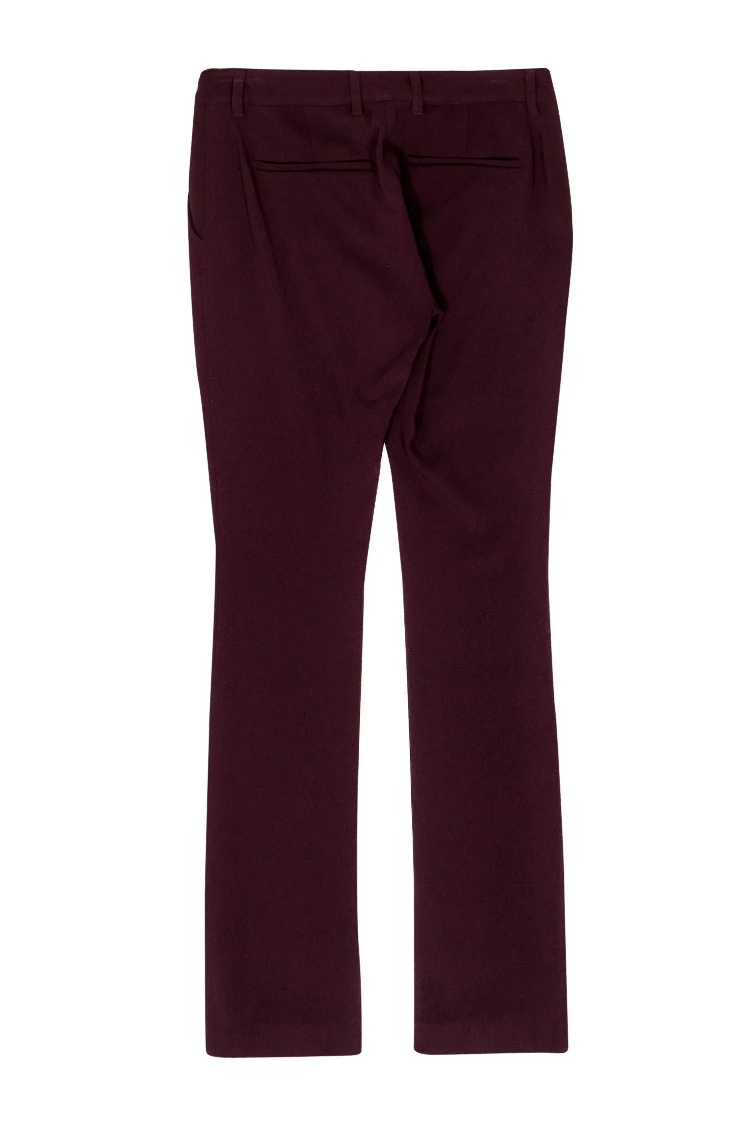 A.L.C. - Burgundy Split Hem Skinny Slacks Sz 4