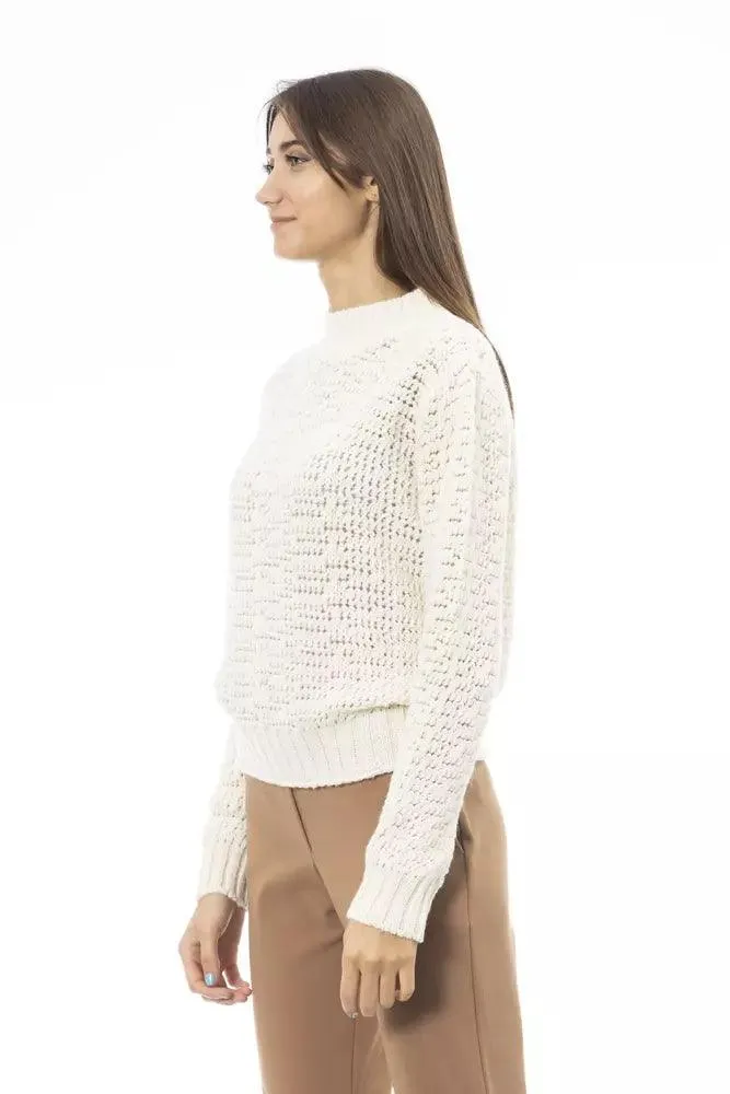 Alpha Studio White Polyamide Women Sweater