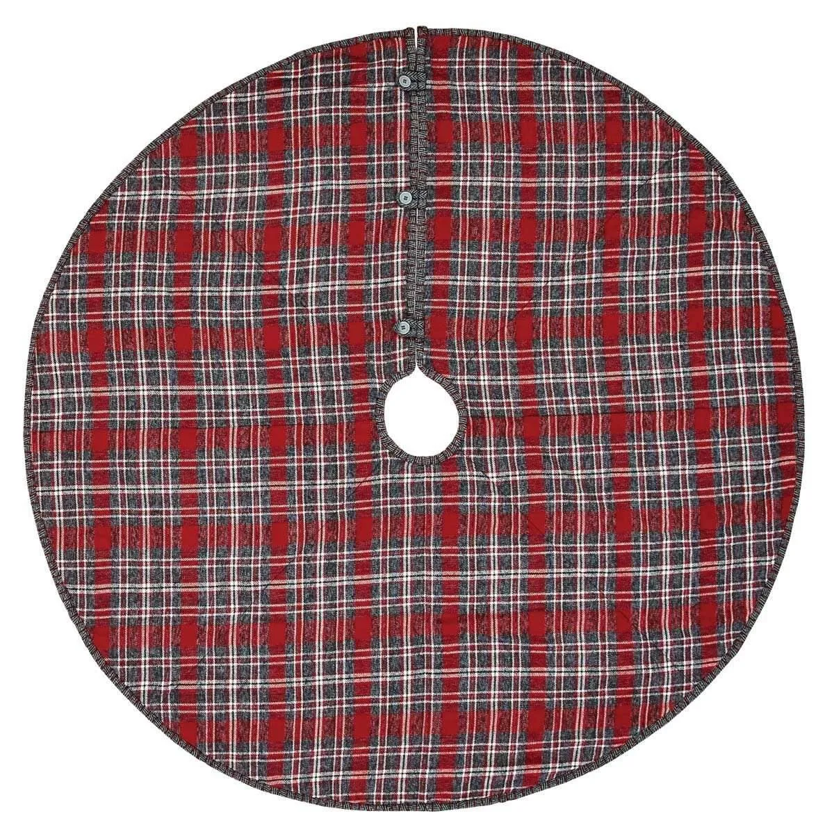 Anderson Plaid Christmas Tree Skirt 48 VHC Brands