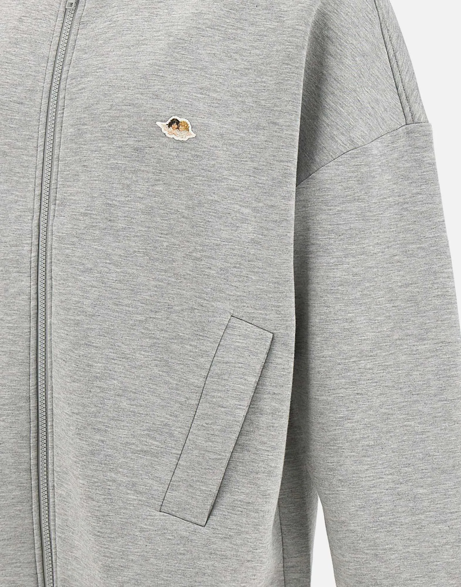 Angel Patch Grey Sweatshirt for Men