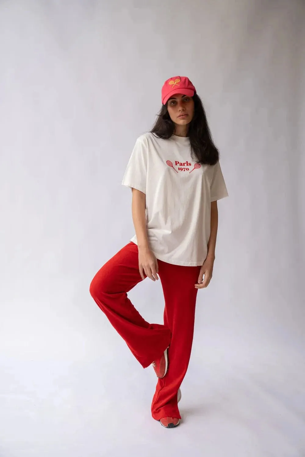 Araminta James | French Tennis Tee - Warm White