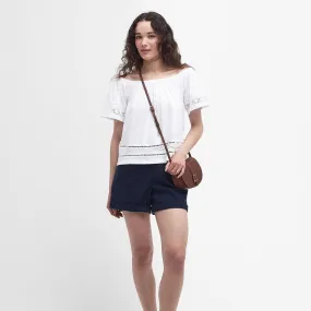 Barbour Ralee Off-The-Shoulder Top In White