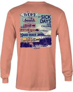 Beach Signs Long Sleeve T-Shirt