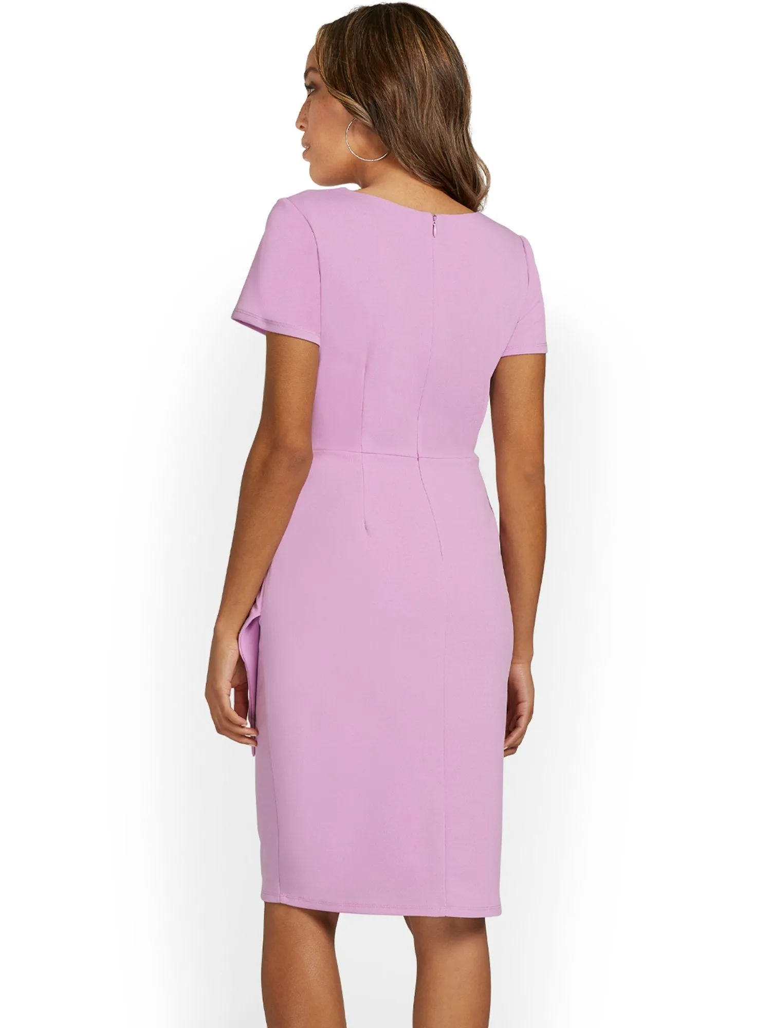 Bow-Waist Sheath Dress - Magic Crepe®