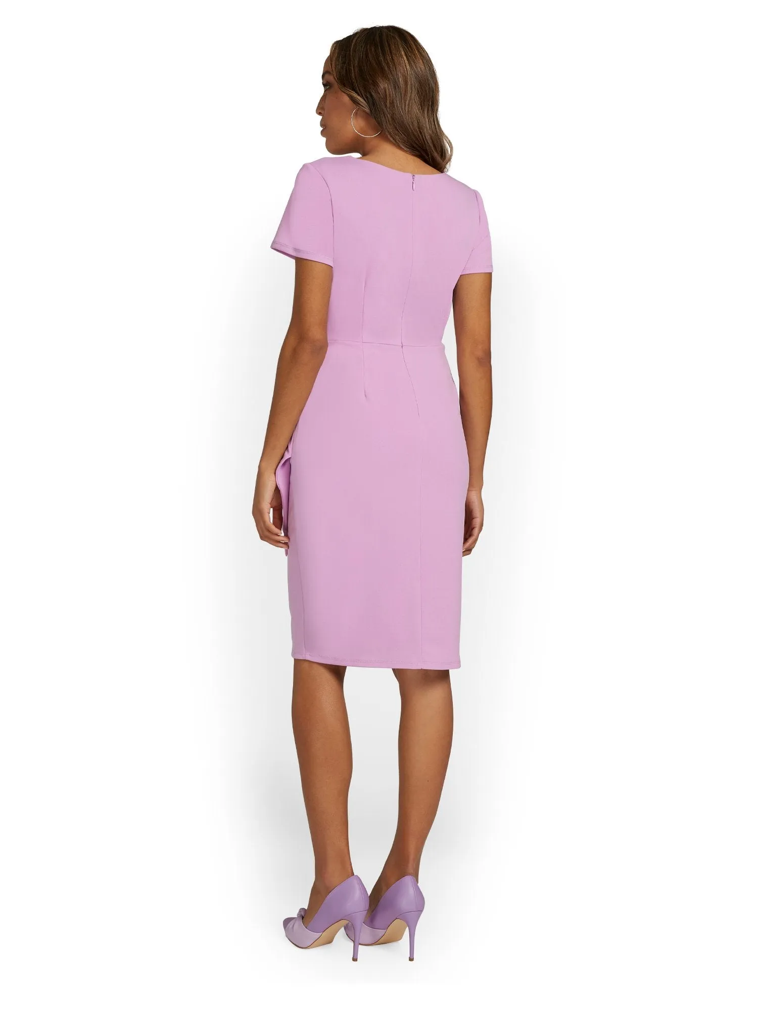 Bow-Waist Sheath Dress - Magic Crepe®