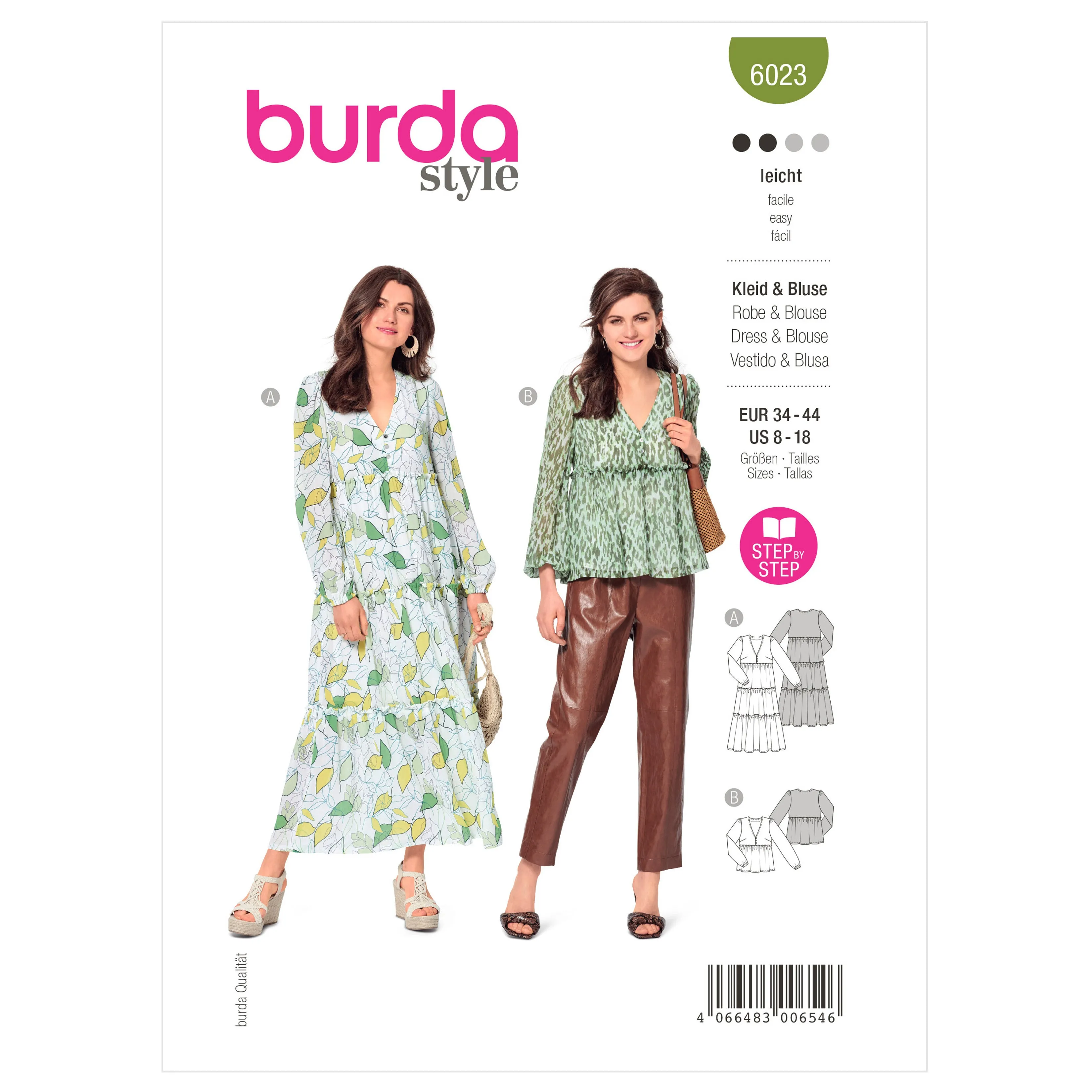 Burda Pattern 6023 Misses' Dress