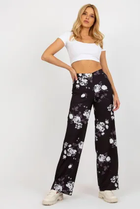 Chic High-Rise Wide Leg Trousers - Lakerta by Women's Wear