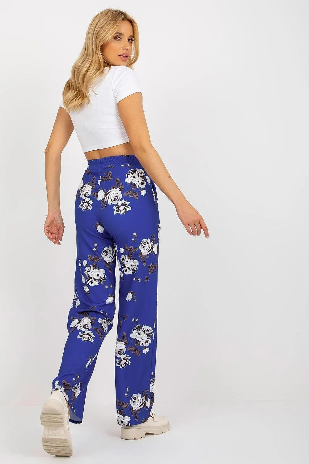 Chic High-Rise Wide Leg Trousers - Lakerta by Women's Wear