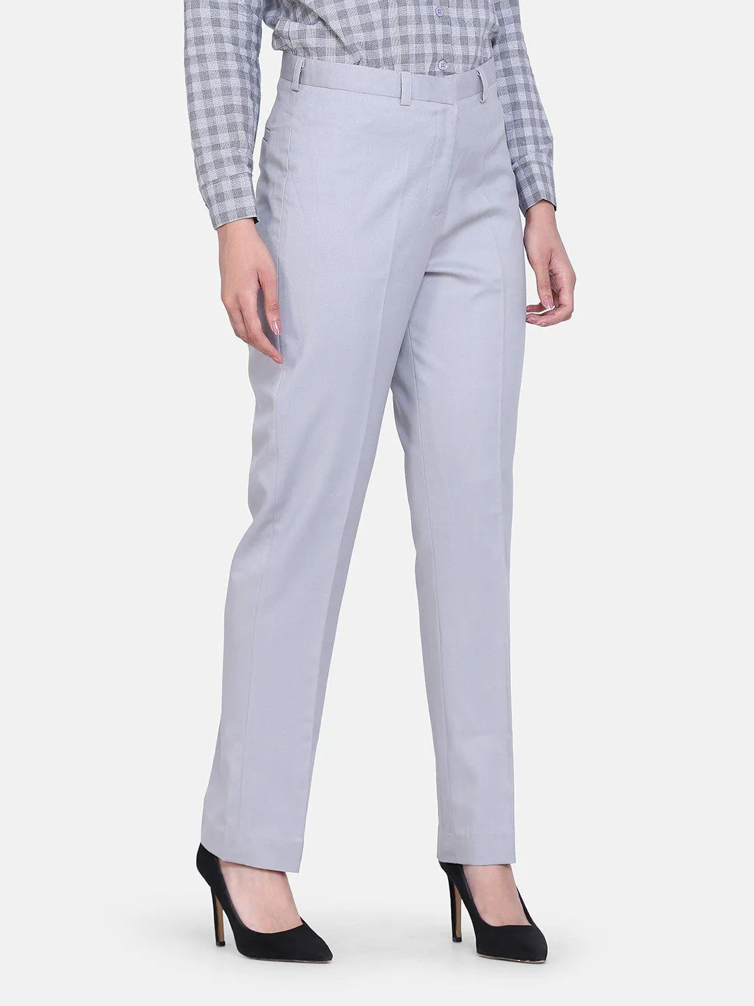 Cloud Grey Poly Cotton Trouser