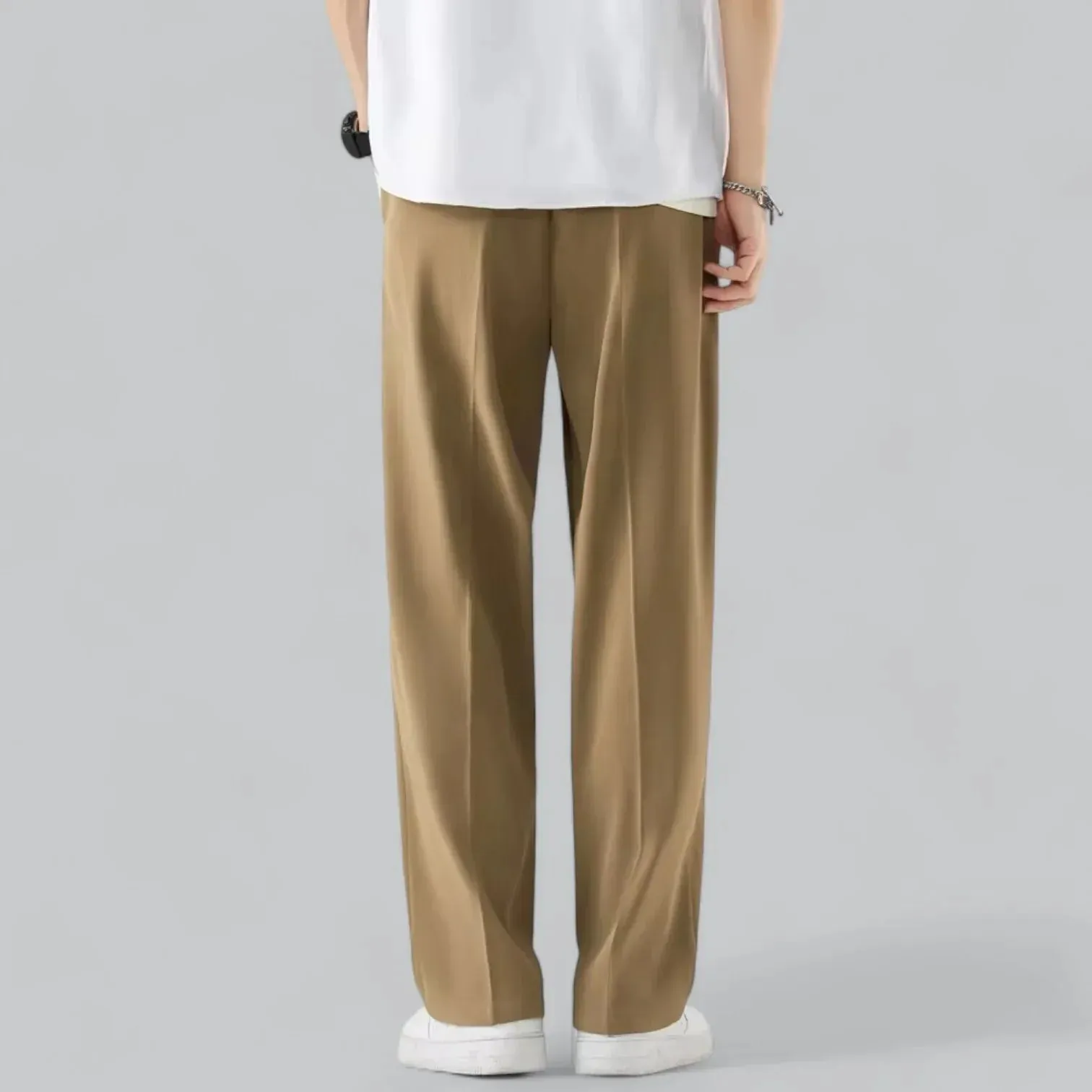 Contemporary Men's Wide-Leg Trousers for Everyday Comfort