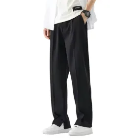 Contemporary Men's Wide-Leg Trousers for Everyday Comfort