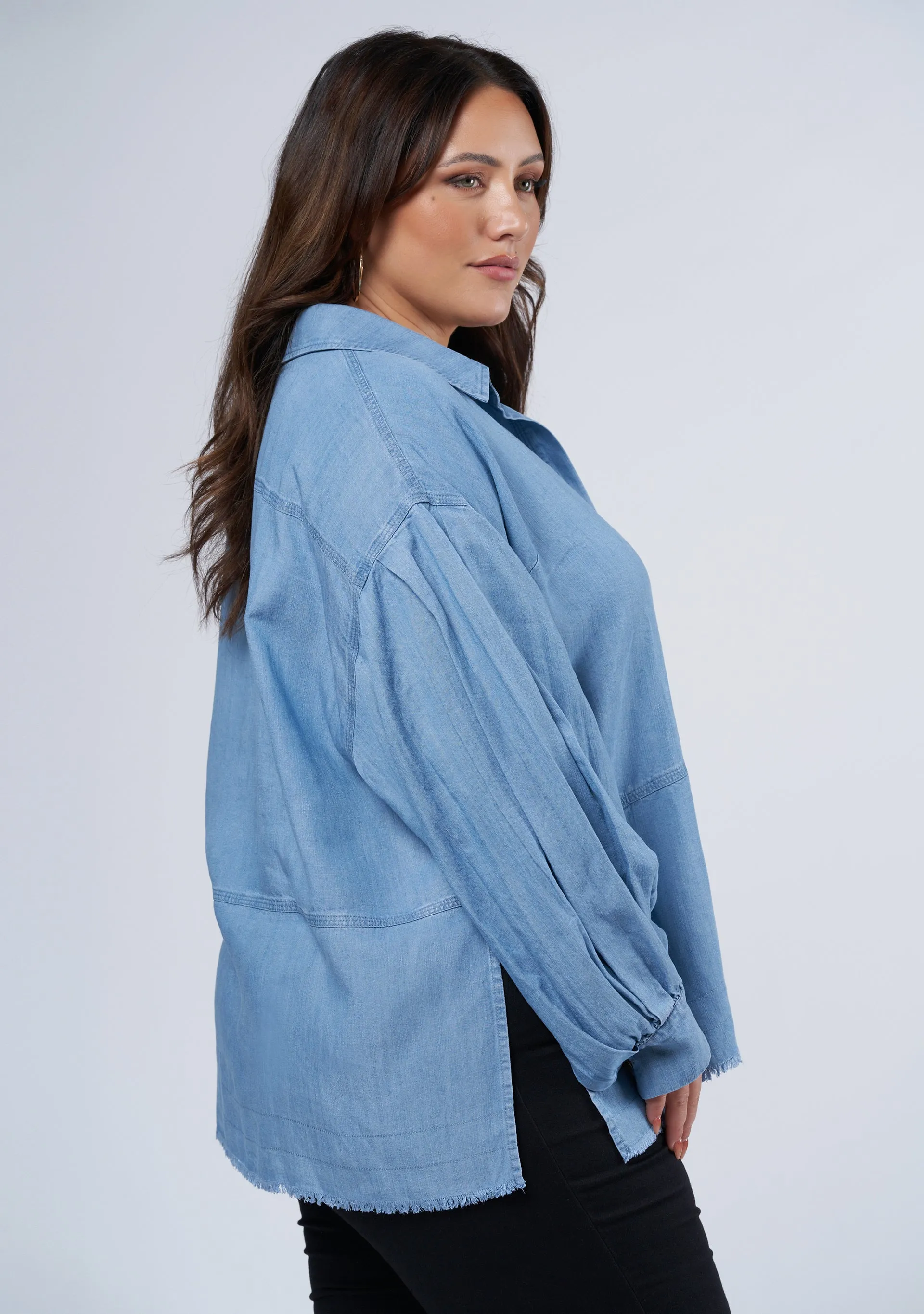 Corbin Chambray Blouse