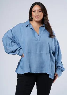 Corbin Chambray Blouse