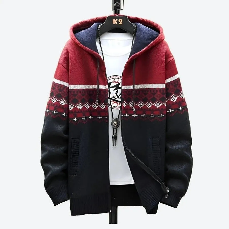 Cozy Plaid Zipper Hooded Jackets