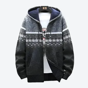 Cozy Plaid Zipper Hooded Jackets