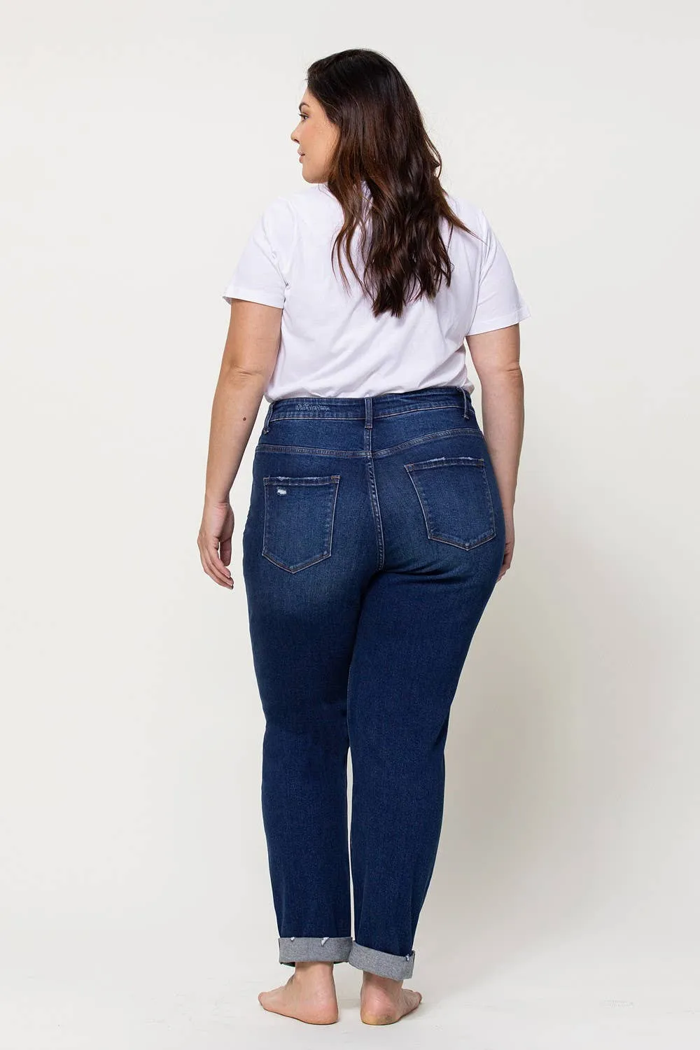 Distressed Relaxed Mom Jean - VOLUME