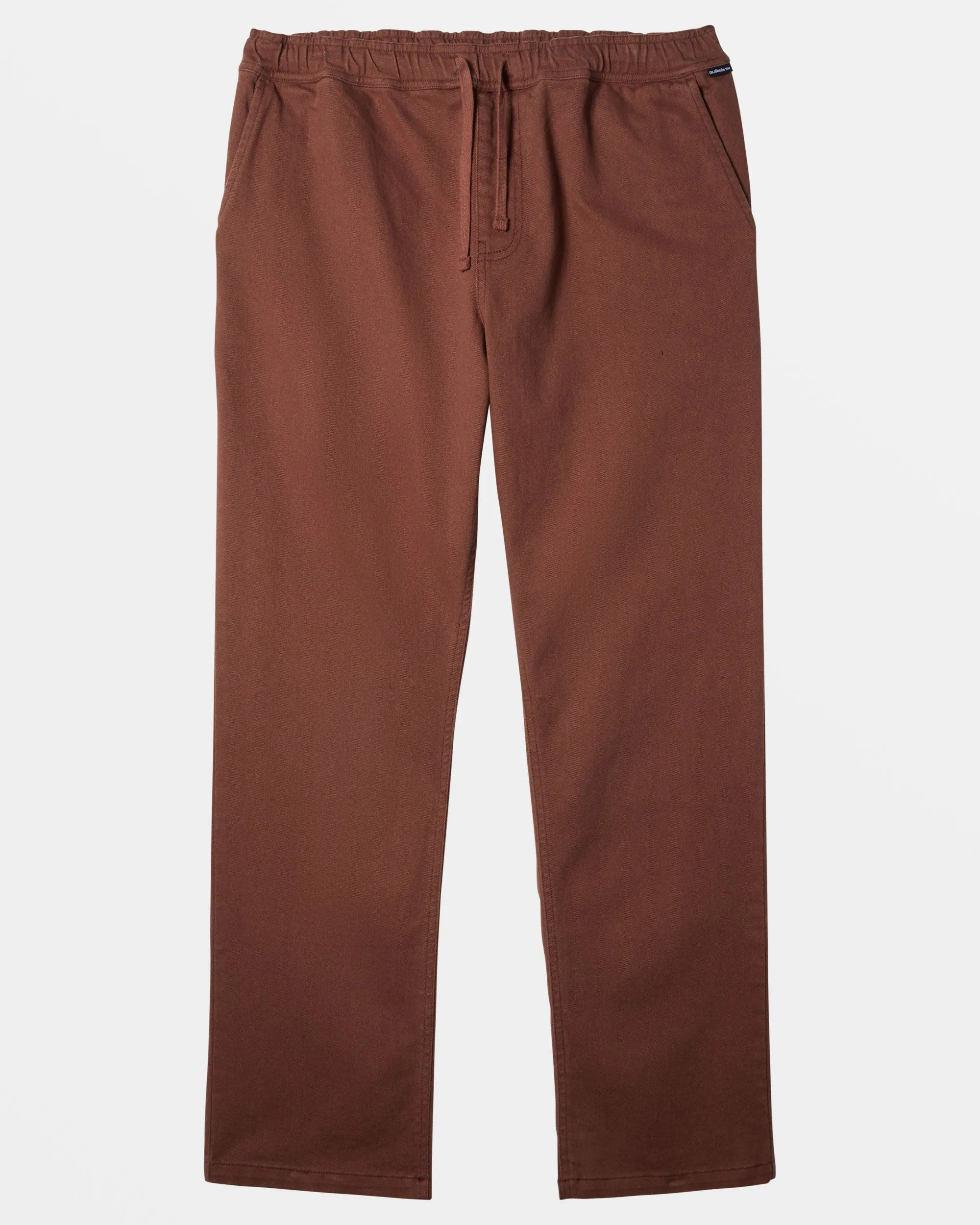 DNA Beach Elastic Waist Pants - Brown Stone