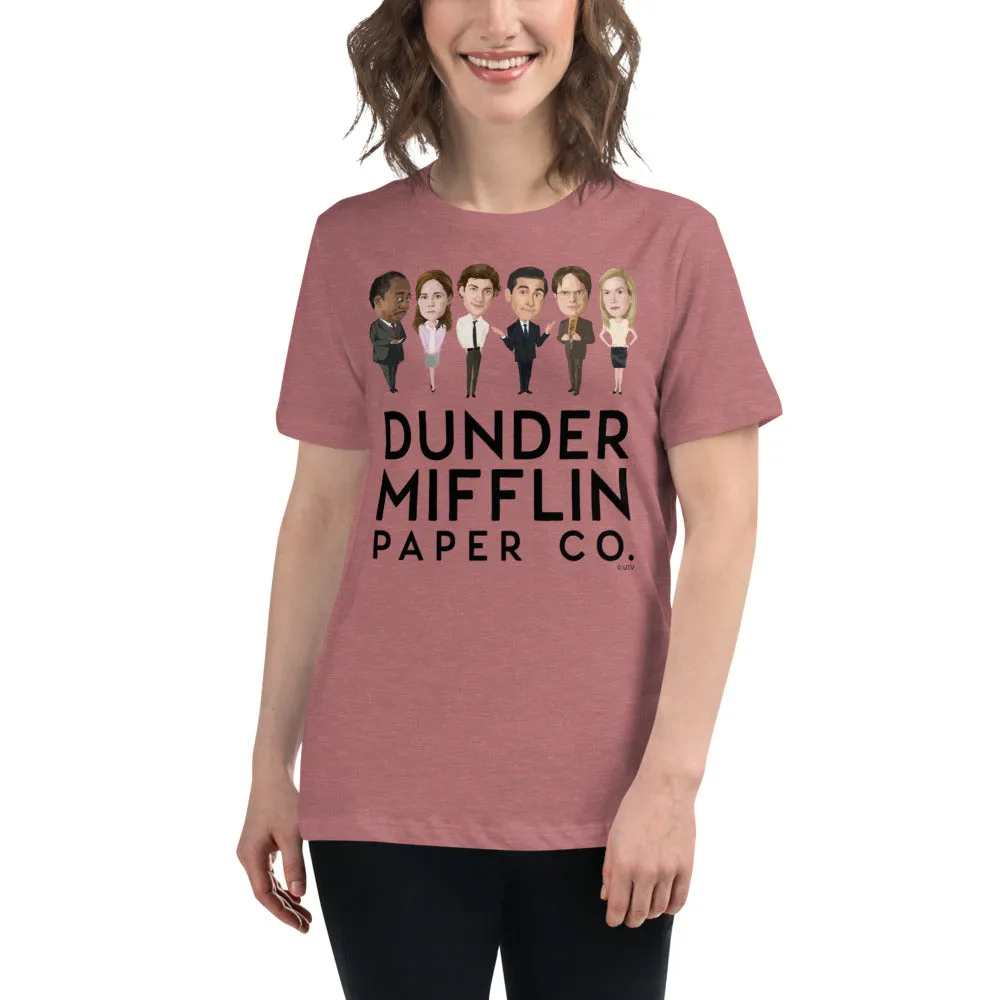 Dunder Mifflin Icons Women's Relaxed T-Shirt