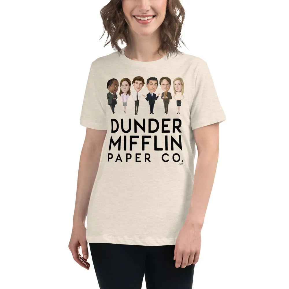 Dunder Mifflin Icons Women's Relaxed T-Shirt