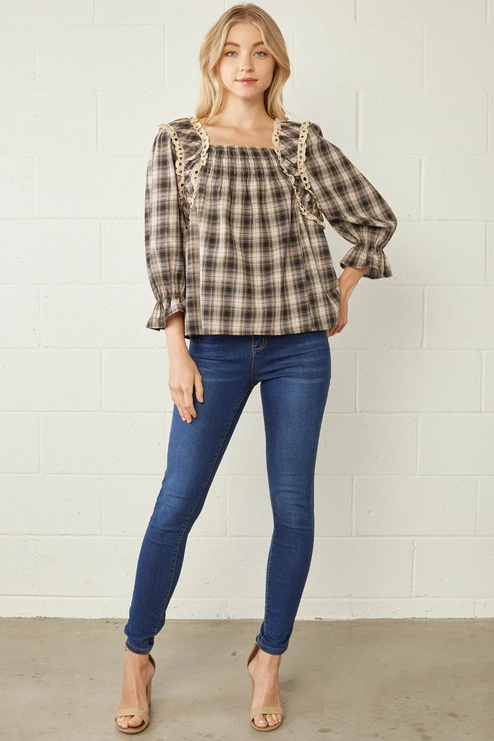 Elsie Square Neck Blouse