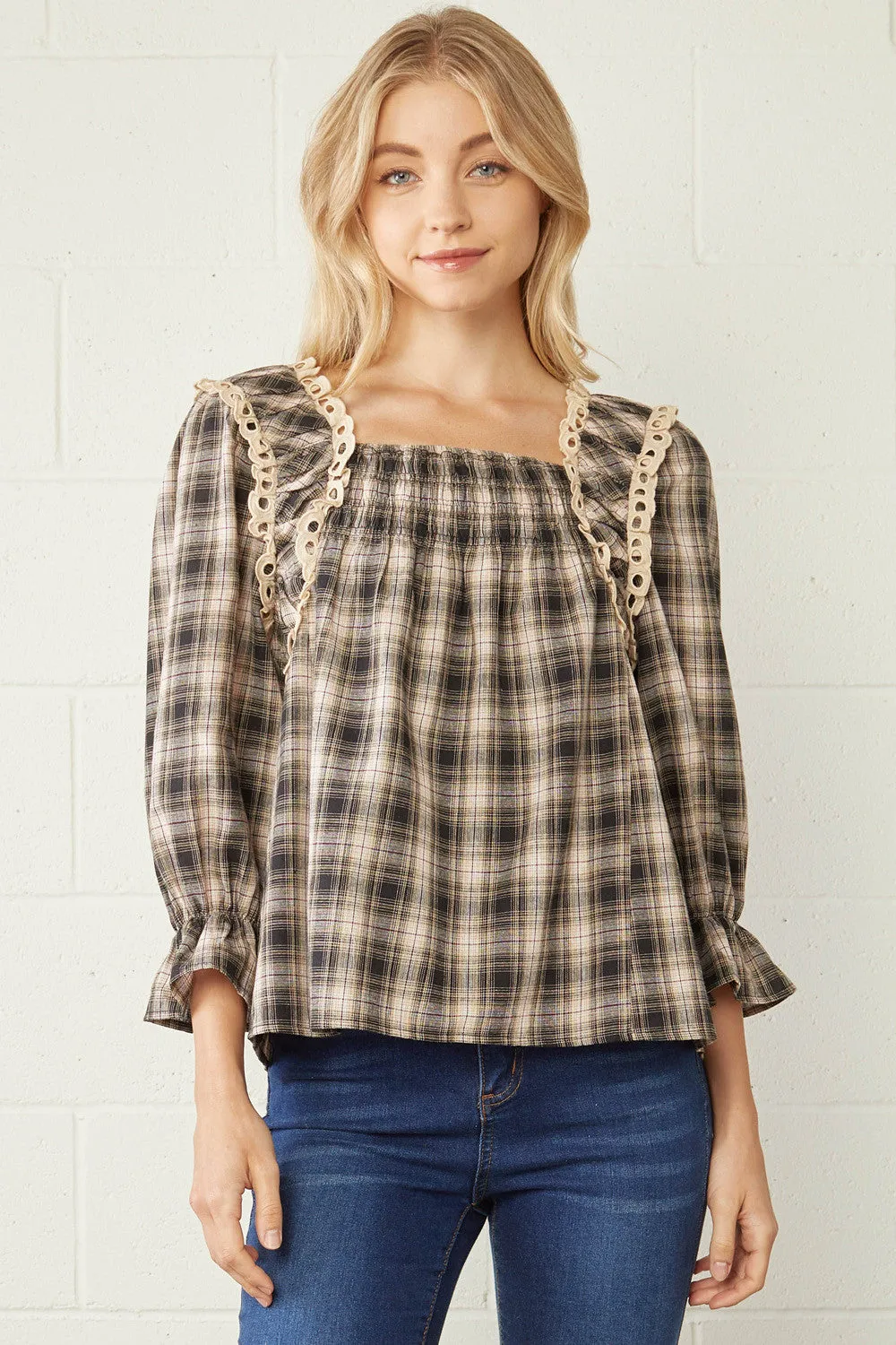 Elsie Square Neck Blouse