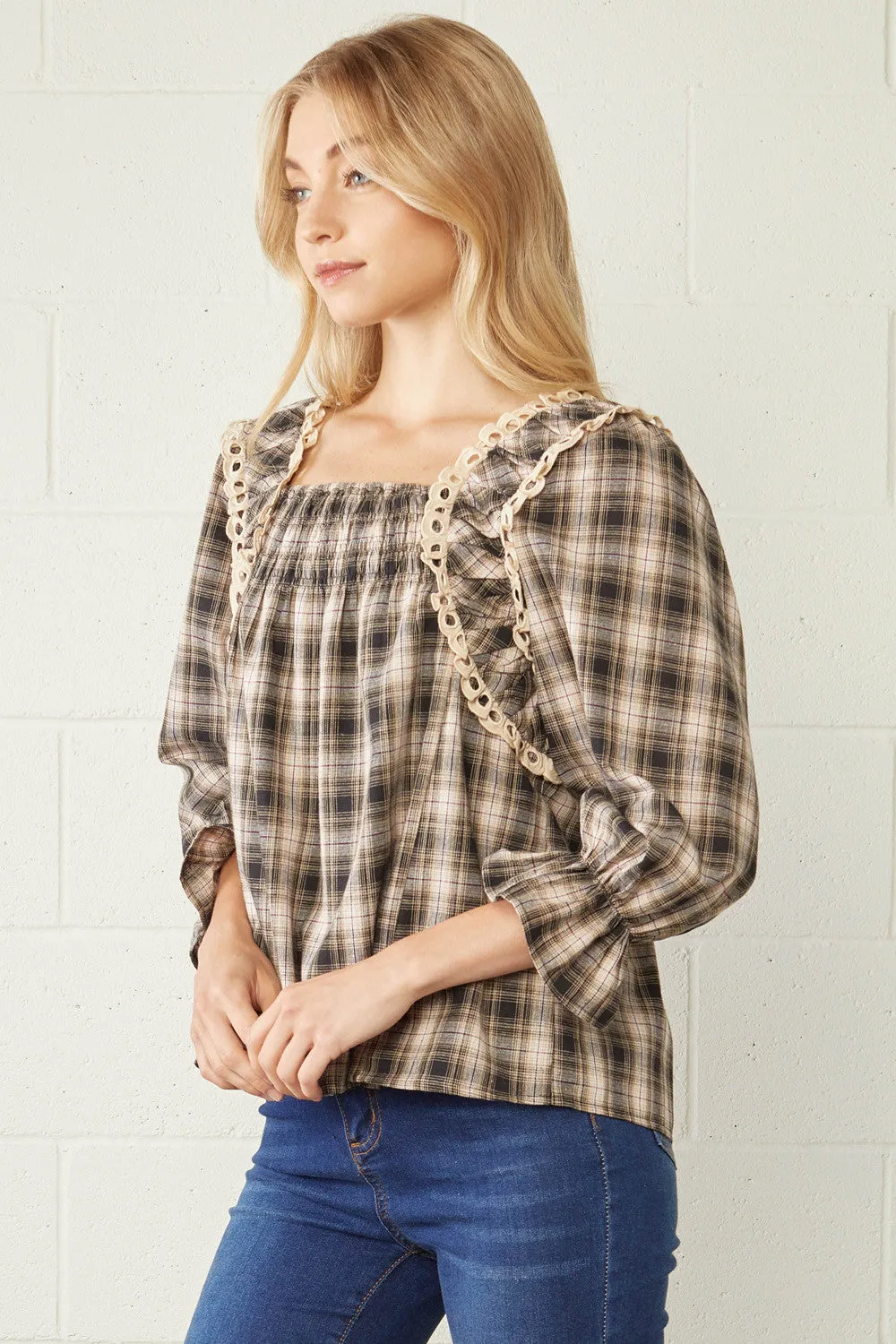 Elsie Square Neck Blouse