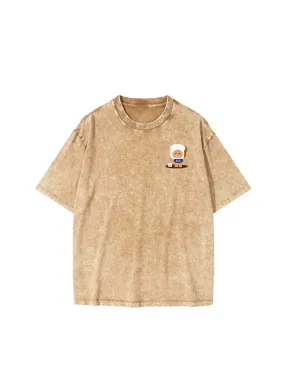 [EM] Toast Tic-Tac-Toe Adult T-Shirt Collection LIGHT KHAKI