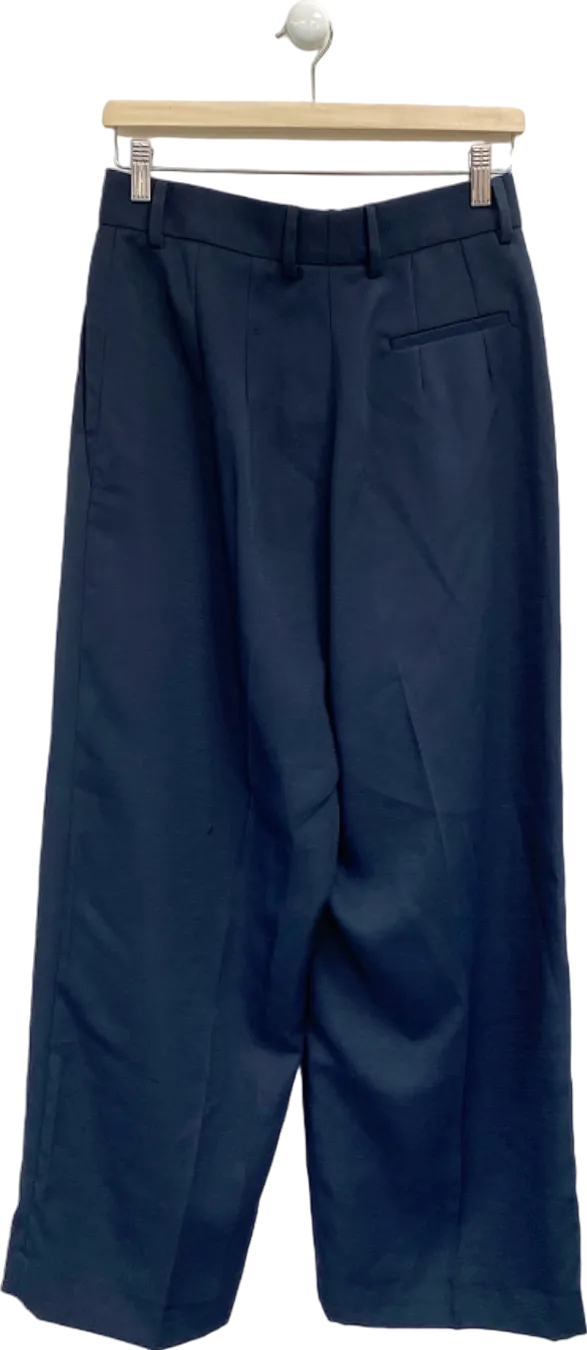 FRANKIE SHOP Papèr Moon SEOUL  Navy Wide Leg Trousers Size UK S