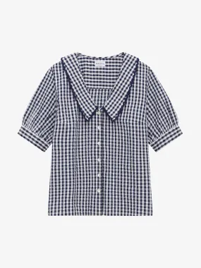 Gingham ricrac shirt