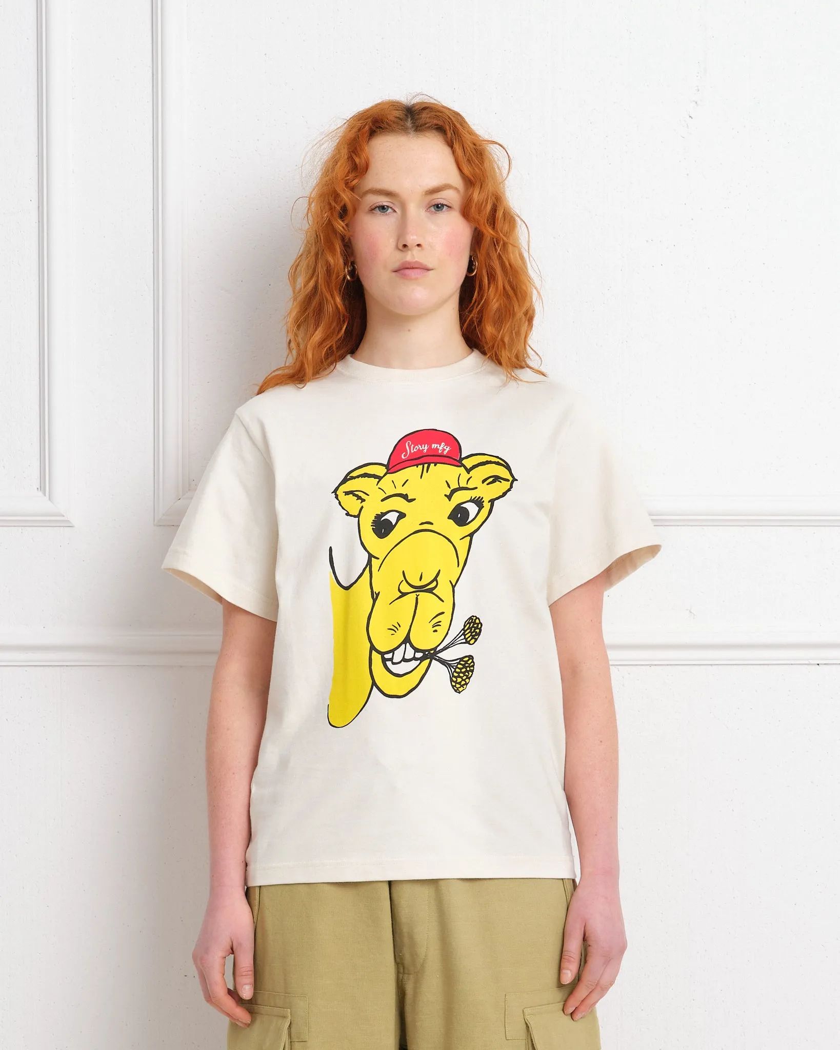 Grateful Tee SS - Ecru Camel