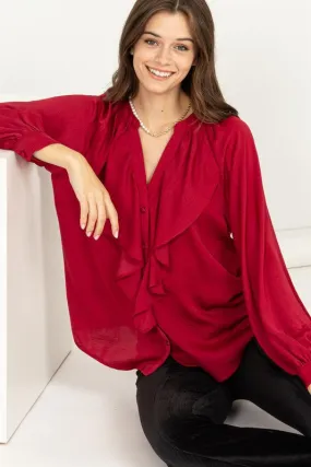 High Demand Ruffled Chic Blouse