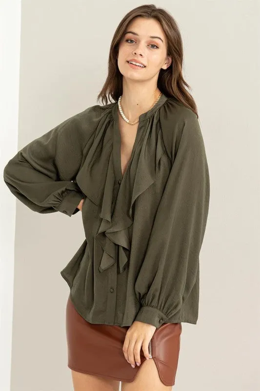 High Demand Ruffled Chic Blouse