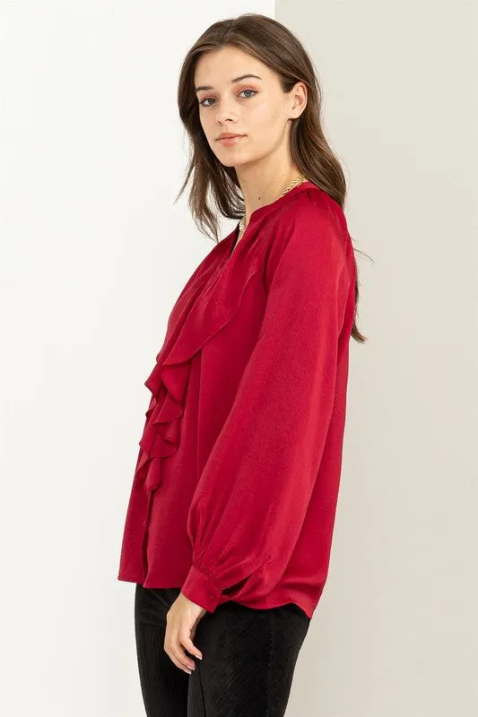 High Demand Ruffled Chic Blouse