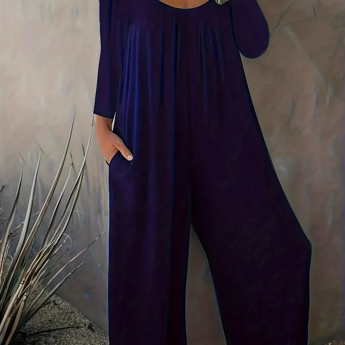 Ivyshape | Casual Long-Sleeved Jumpsuit for Women