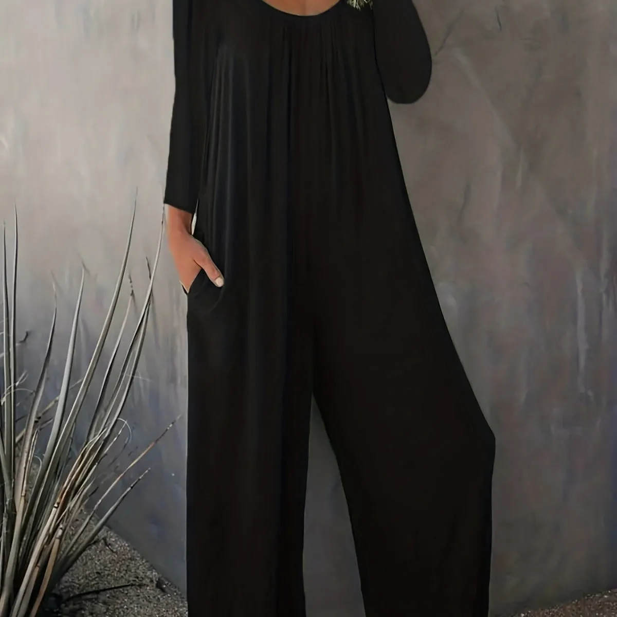 Ivyshape | Casual Long-Sleeved Jumpsuit for Women