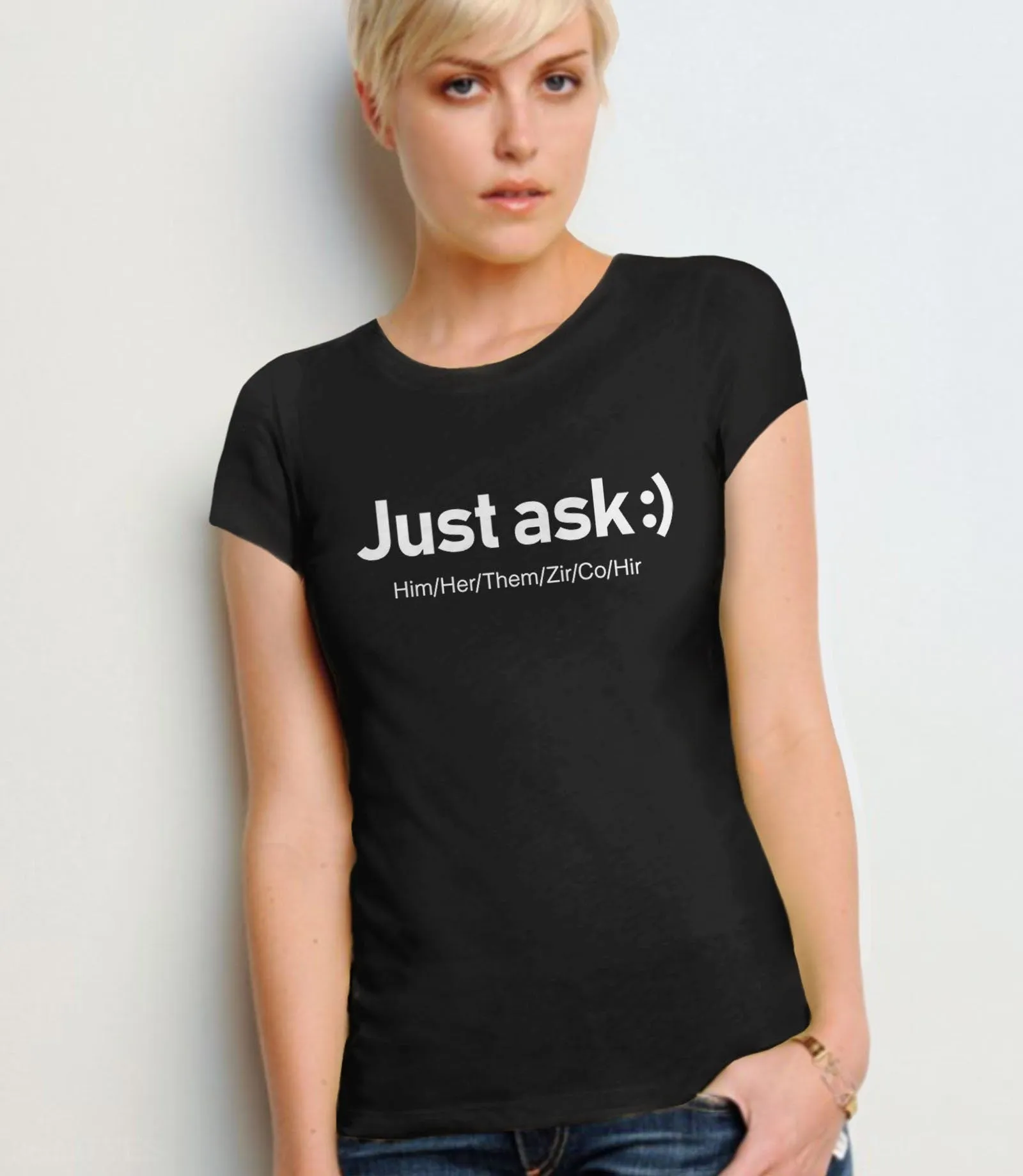 Just Ask, Gender Pronoun T-Shirt