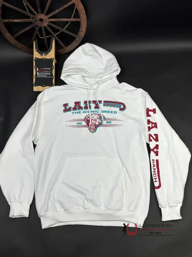 LAZY J RANCH WHITE HOODIE