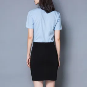 Margot - Classic Business Short Sleeve Blouse for Women