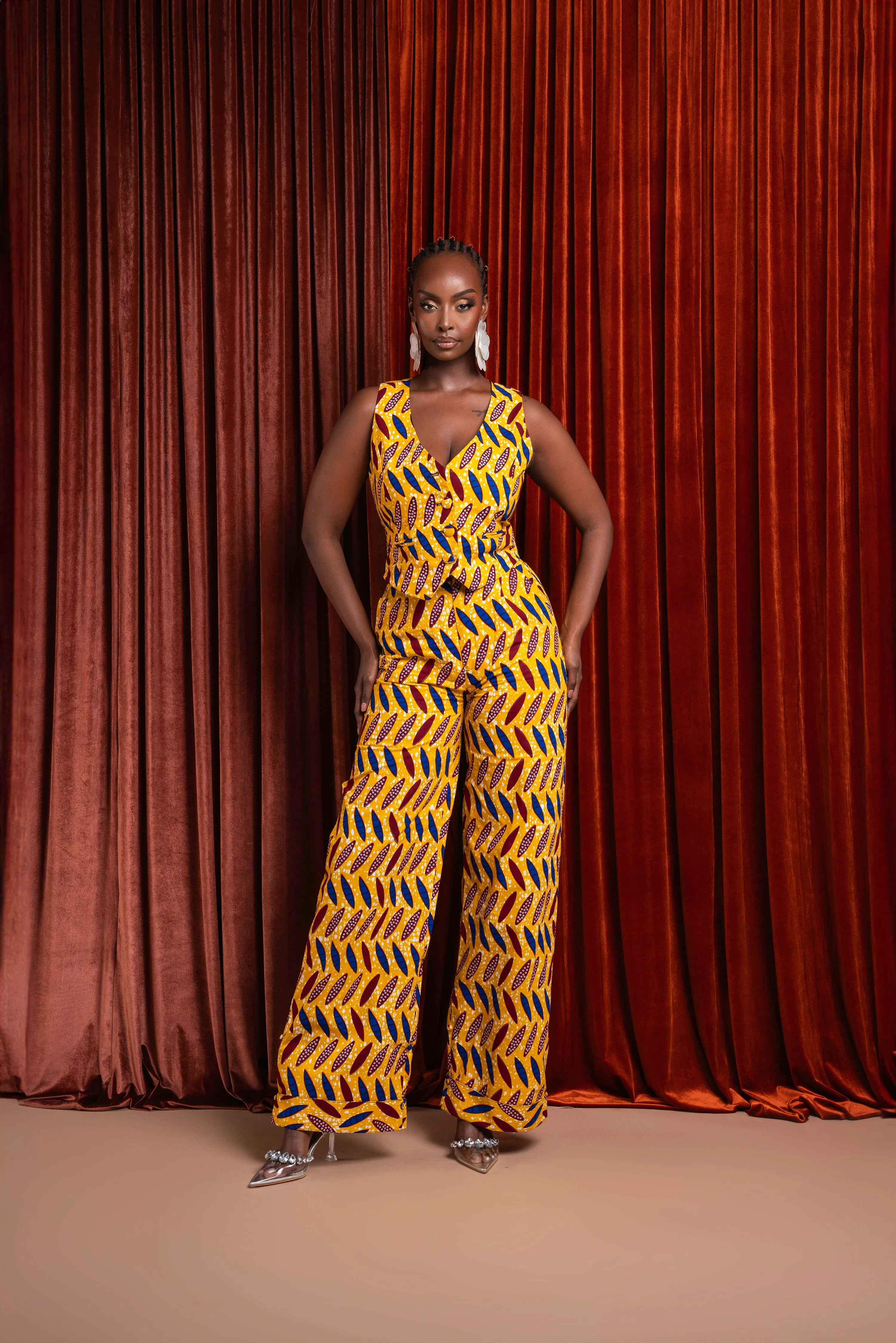 MOYIN African print WAISTCOAT