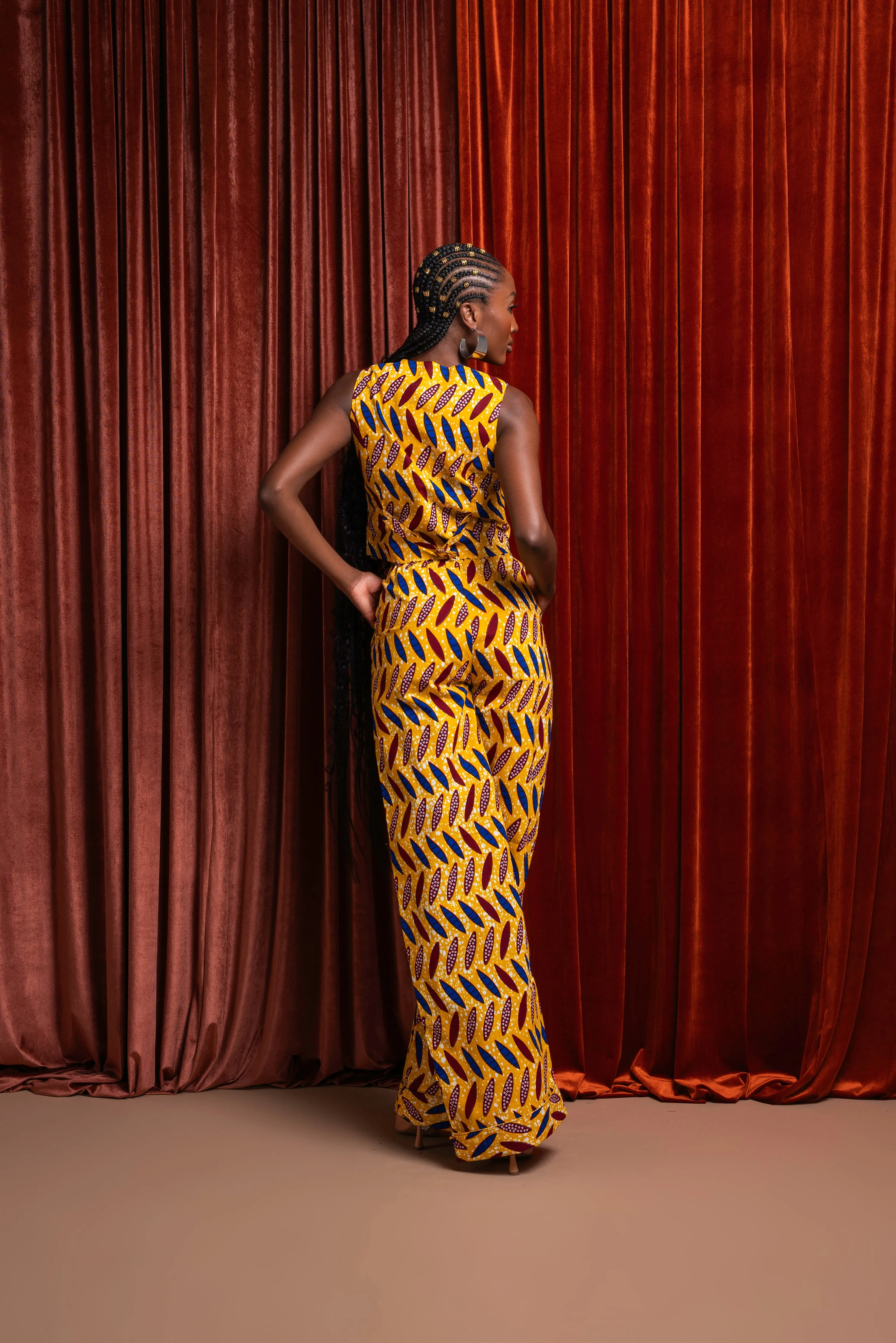 MOYIN African print WAISTCOAT