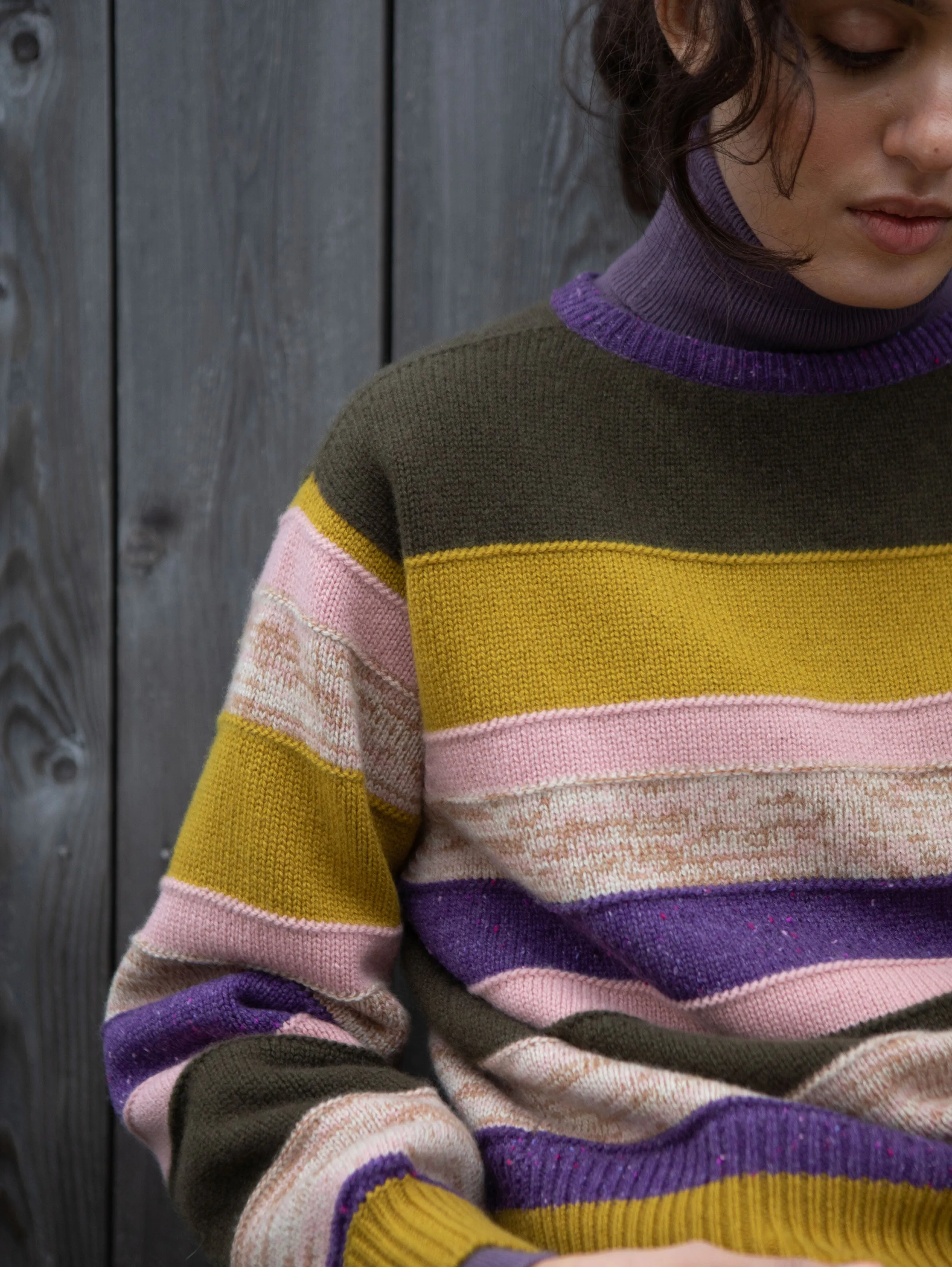 Multi Stripe Cashmere Sweater