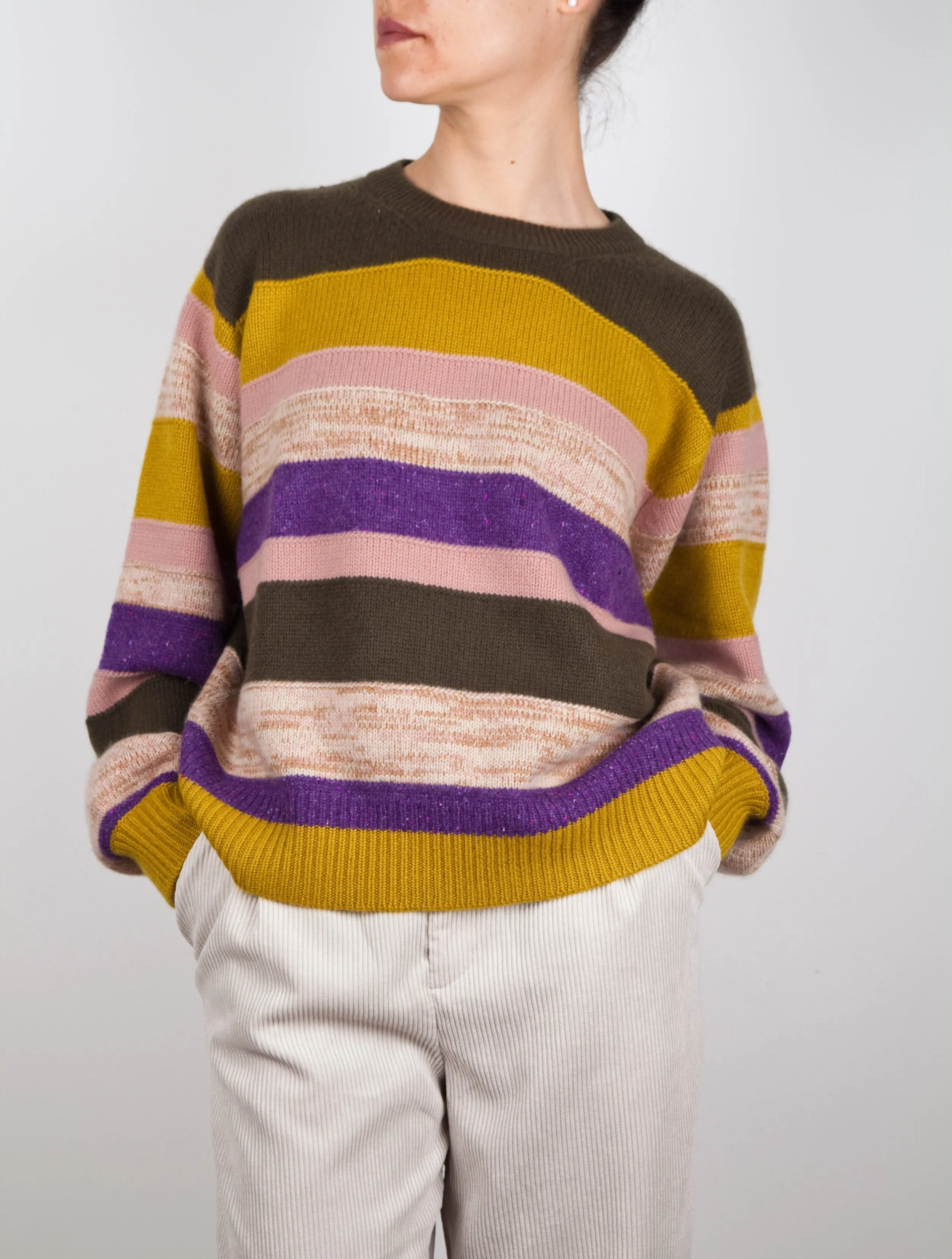 Multi Stripe Cashmere Sweater