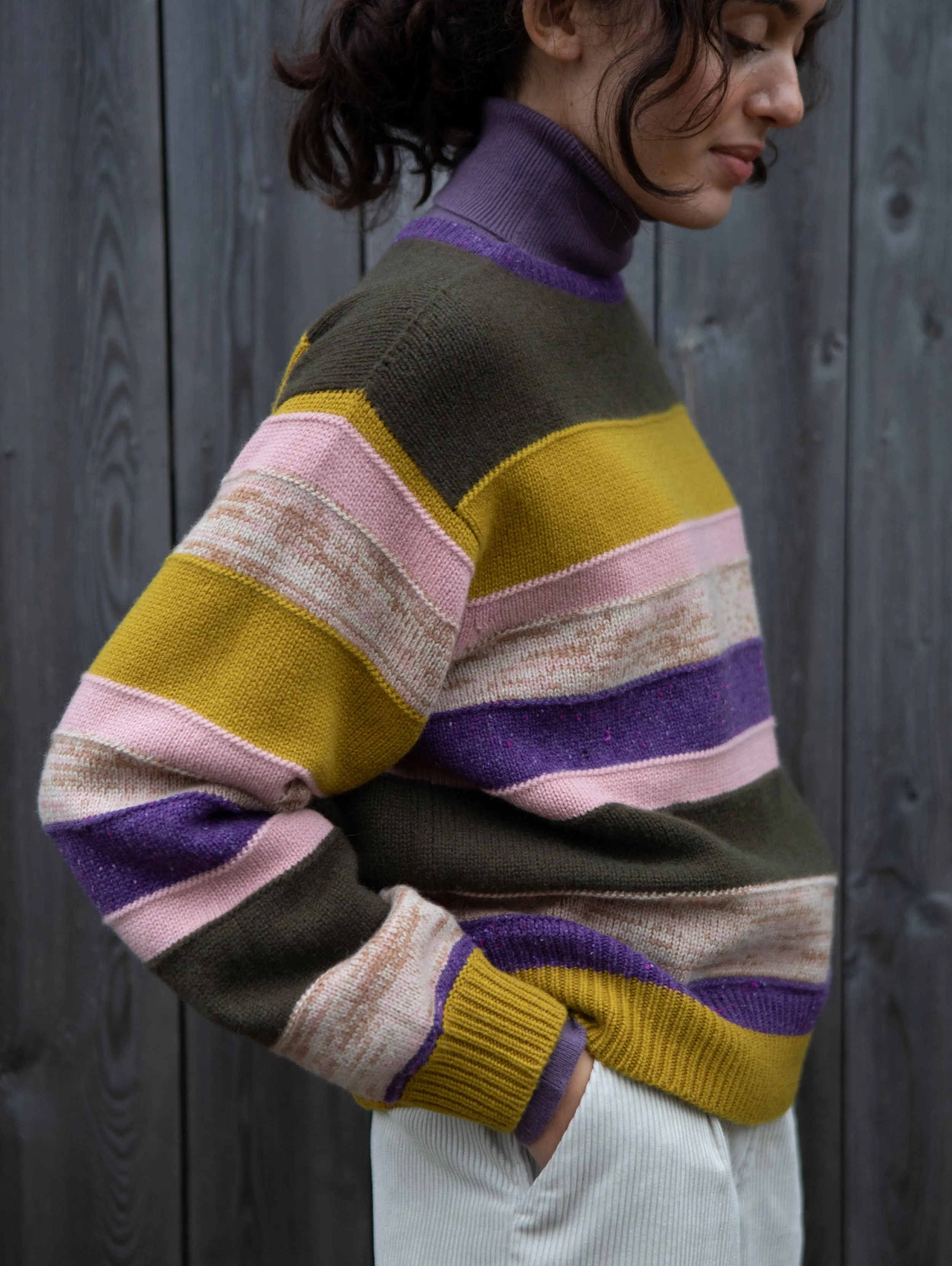 Multi Stripe Cashmere Sweater