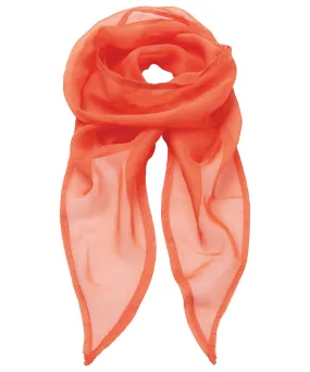 Orange - 'Colours' Chiffon scarf