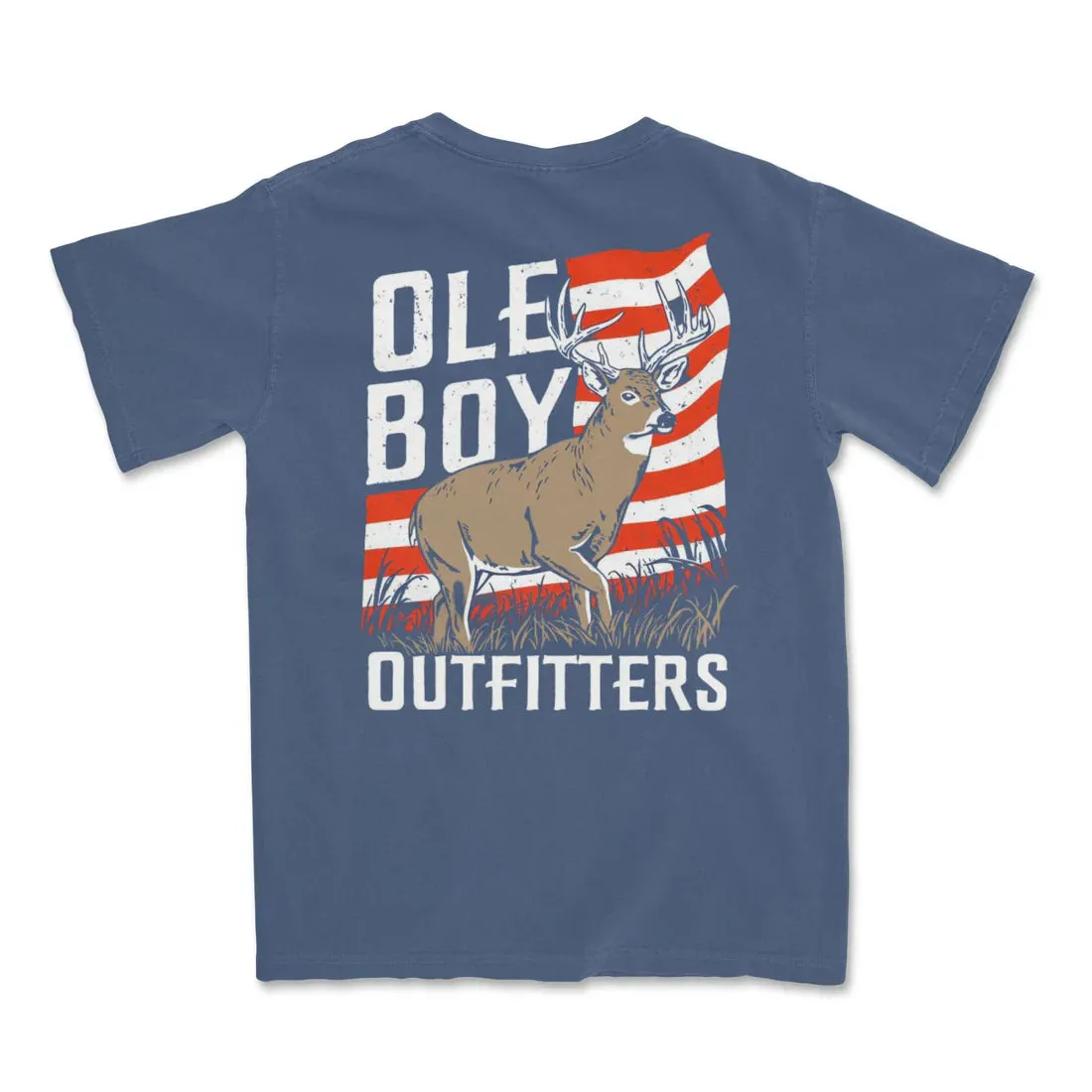 Patriotic Buck Pocket Tee