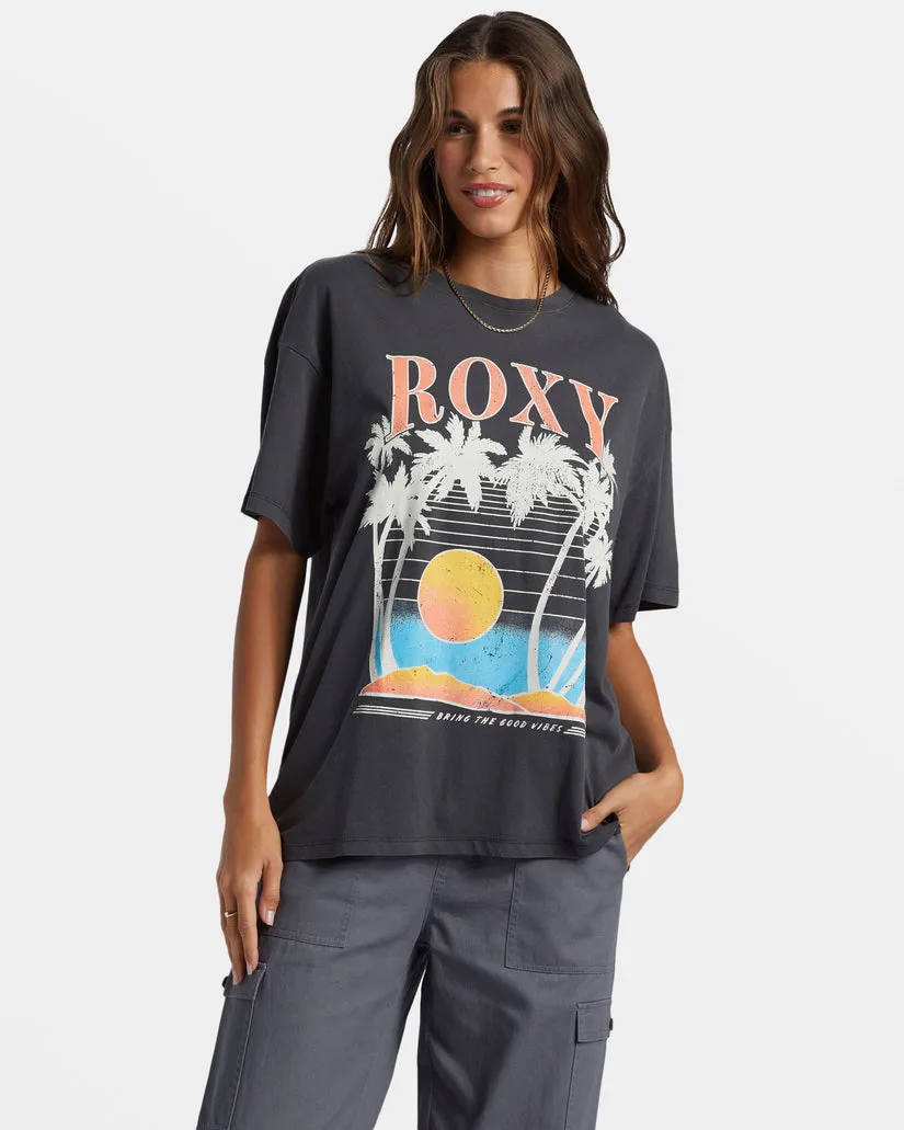 Roxy Bring The Good Vibes Tee-Phantom