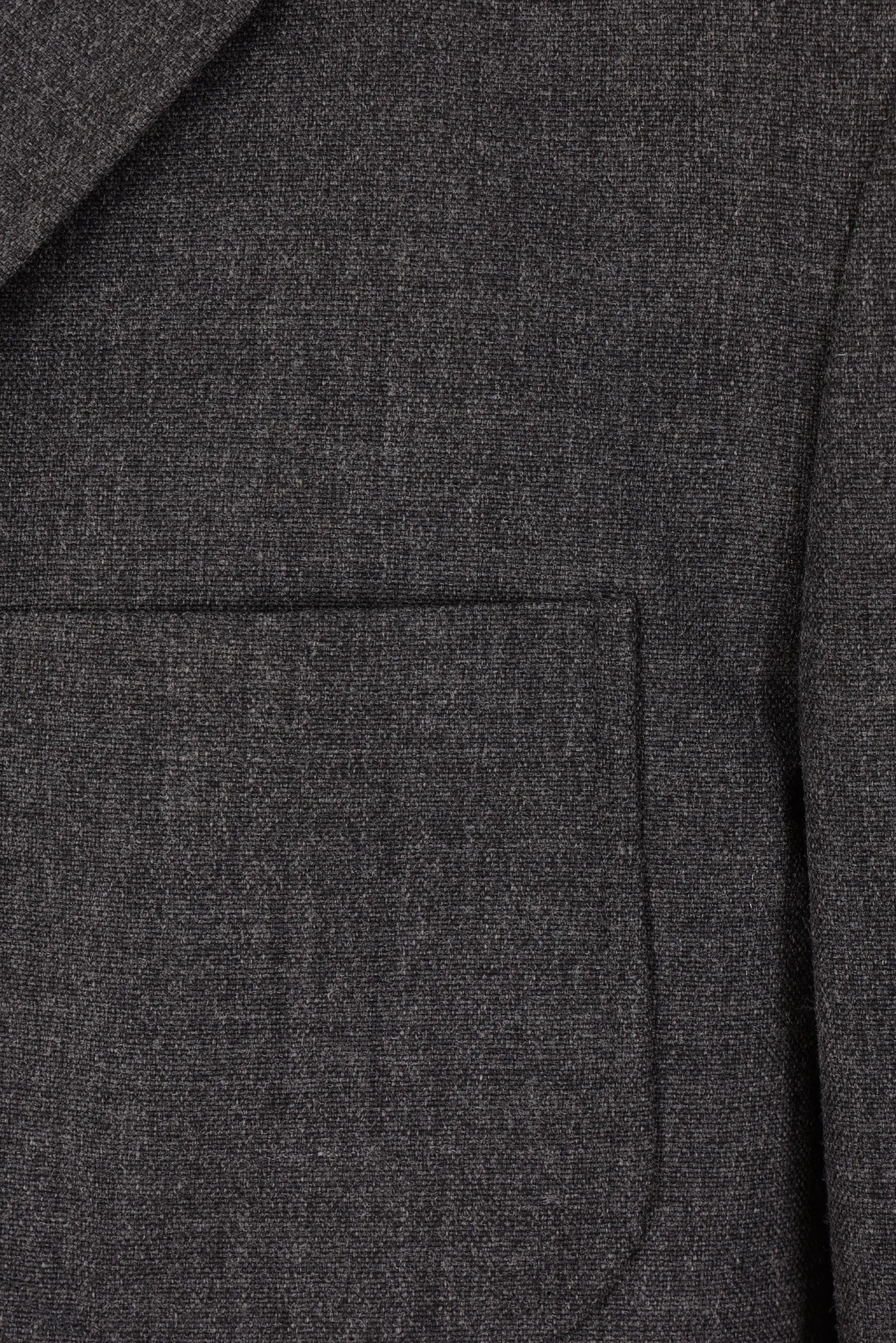 Single-breasted Crispy Wool Jacket