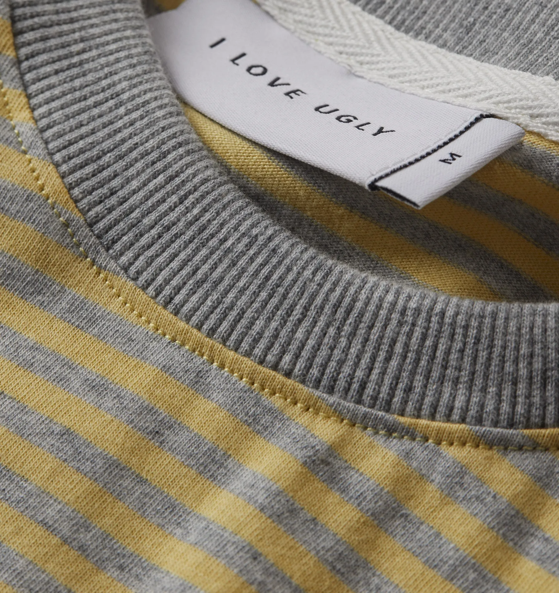 Stripe Chester Tee - Yellow/Grey