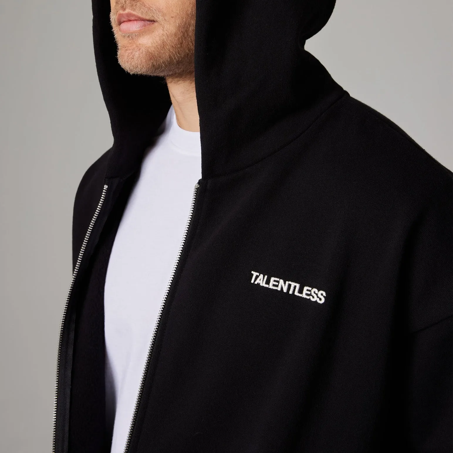 Talentless Heavyweight Circle Logo Zip Hoodie