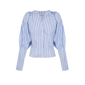 THE BLUE ODILE BLOUSE